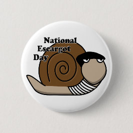 Chapa Redonda De 5 Cm Día Nacional de Escargot