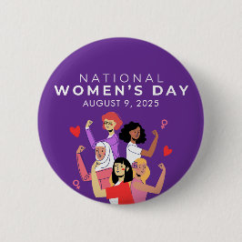 Chapa Redonda De 5 Cm Día Nacional de la Mujer