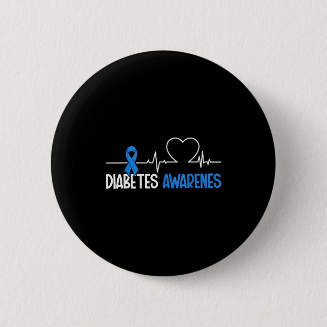 Chapa Redonda De 5 Cm Diabetes Awareness Day World Diabetes Month  (Anverso)