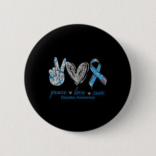 Chapa Redonda De 5 Cm Diabetes Conciencia Paz Cura de amor