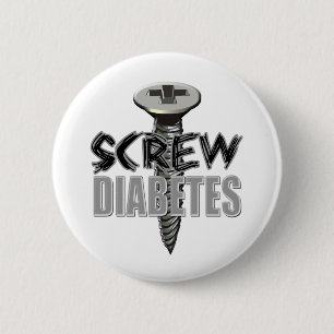 Chapa Redonda De 5 Cm Diabetes del tornillo