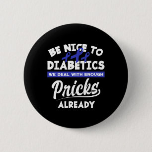 Chapa Redonda De 5 Cm Diabetes Diabéticos Diabéticos Tipo 1 Diabetes T1d