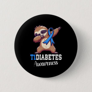 Chapa Redonda De 5 Cm Diabetes tipo 1 Diabetes B