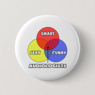 Chapa Redonda De 5 Cm Diagrama de Venn.. Audiólogos