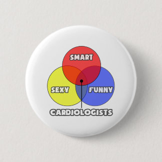 Chapa Redonda De 5 Cm Diagrama de Venn.. Cardiólogos
