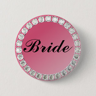 Chapa Redonda De 5 Cm Diamond Bride