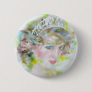 Chapa Redonda De 5 Cm diana, princesa de Gales - retrato de acuarela.3