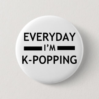 Chapa Redonda De 5 Cm ¡Diario soy K-POPPING!