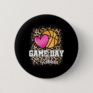 Chapa Redonda De 5 Cm Días de juego Bysketbyll Leopard Mujeres Chicas de