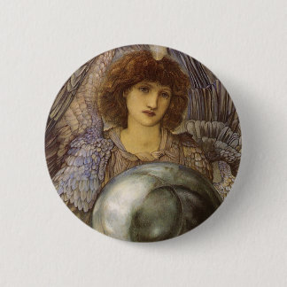 Chapa Redonda De 5 Cm Días de la Creación, Primer Día de Burne Jones