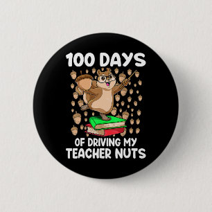 Chapa Redonda De 5 Cm Días De Manejar A Mi Maestra Con Nueces 100 Días D