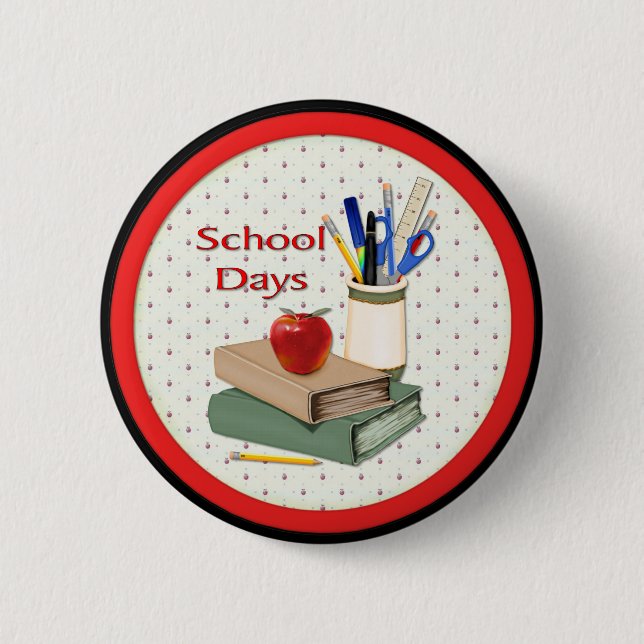 Chapa Redonda De 5 Cm Días escolares (Anverso)