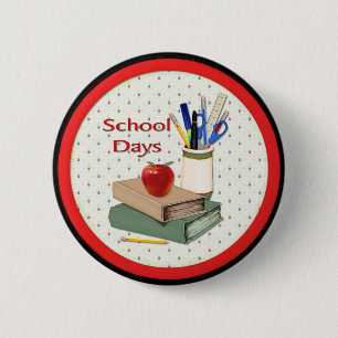 Chapa Redonda De 5 Cm Días escolares