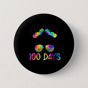 Chapa Redonda De 5 Cm Días Más Inteligentes Feliz 100 Días Escolares Des
