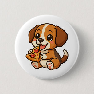 Chapa Redonda De 5 Cm Dibujo animado de perro beagle lindo amantes de pi