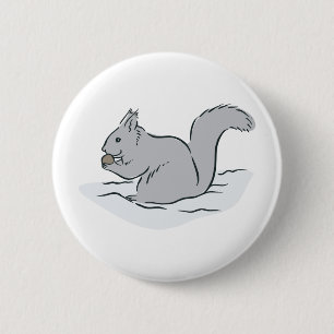 Chapa Redonda De 5 Cm Dibujo animado lindo de las marmotas de los