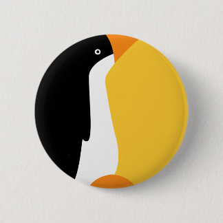 Chapa Redonda De 5 Cm Dibujo animado lindo del pingüino de emperador en
