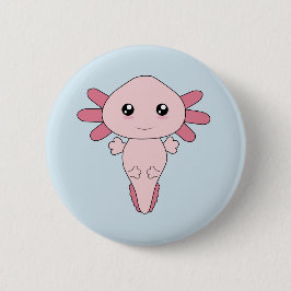 Chapa Redonda De 5 Cm Dibujo De Guay Pink Axolotl