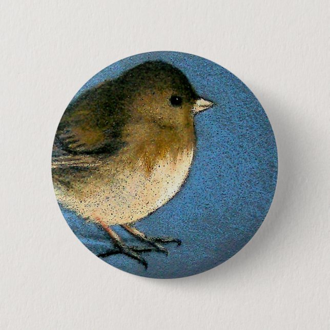 CHAPA REDONDA DE 5 CM DIBUJO DEL PÁJARO DEL JUNCO (Anverso)