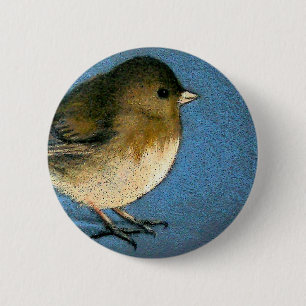 CHAPA REDONDA DE 5 CM DIBUJO DEL PÁJARO DEL JUNCO