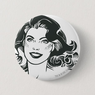 Chapa Redonda De 5 Cm Dibujo negro y blanco superchica 2