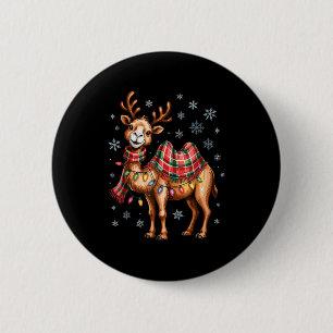 Chapa Redonda De 5 Cm Dibujos Divertidos De Camellos De Navidad Para Ama