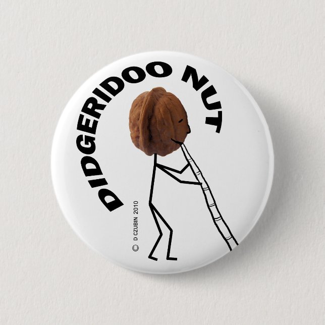 Chapa Redonda De 5 Cm Didgeridoo Nut (Anverso)