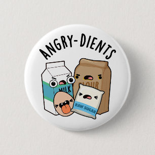 Chapa Redonda De 5 Cm Dientes furiosos Funny Baking Pun