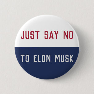 Chapa Redonda De 5 Cm Dile no a Elon Musk