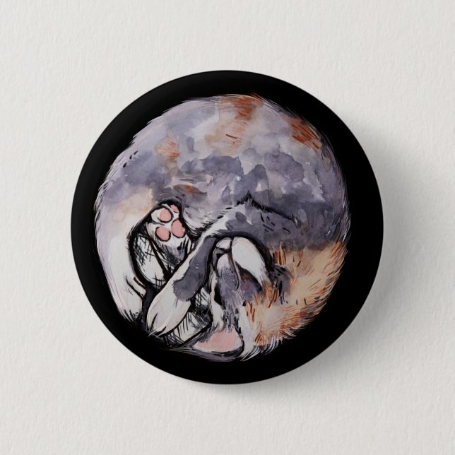 Chapa Redonda De 5 Cm Diluir los gatos de calico (Anverso)