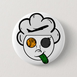 Chapa Redonda De 5 Cm Dinero de la mosca