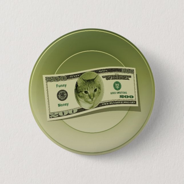 Chapa Redonda De 5 Cm Dinero gracioso (Anverso)
