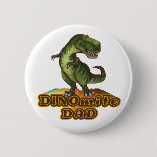 Chapa Redonda De 5 Cm Dinomita Dad