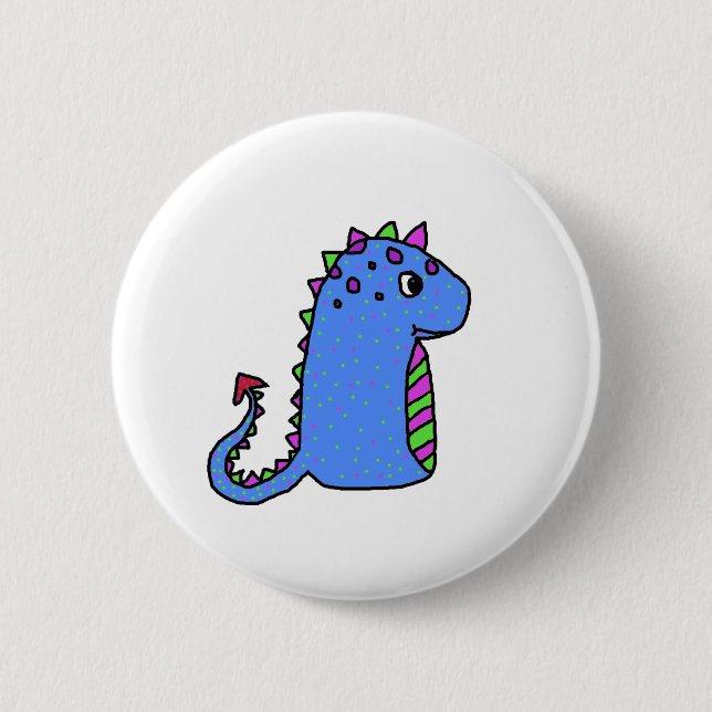 Chapa Redonda De 5 Cm dinosaurio (Anverso)