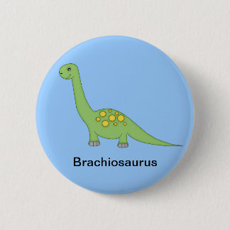 Chapa Redonda De 5 Cm Dinosaurio del Brachiosaurus