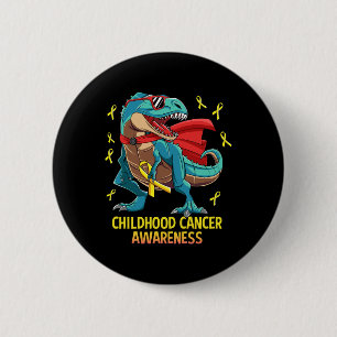 Chapa Redonda De 5 Cm Dinosaurio divertido T-Rex Niños con conciencia so