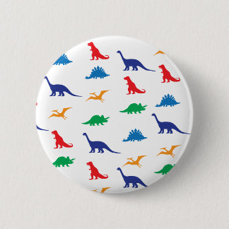 Chapa Redonda De 5 Cm Dinosaurios