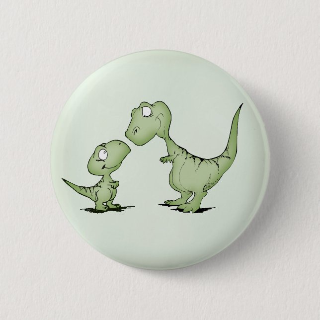 Chapa Redonda De 5 Cm Dinosaurios (Anverso)