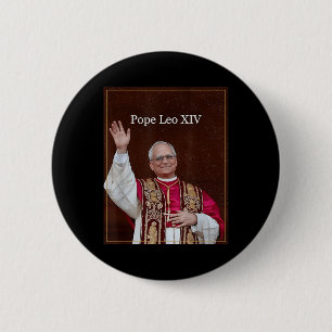Chapa Redonda De 5 Cm Dios bendiga al Papa Leo Xiv Shirt, Papa Leo Xiv