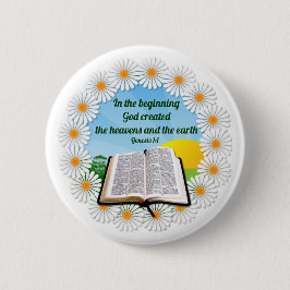 Chapa Redonda De 5 Cm Dios creado