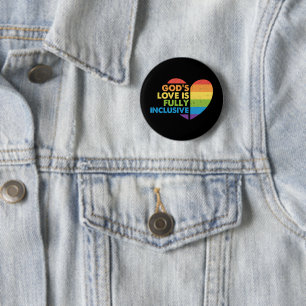 Chapa Redonda De 5 Cm Dios Gay Cristiano Lgbt