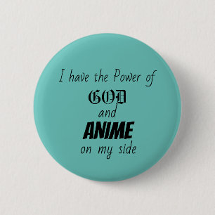 Chapa Redonda De 5 Cm Dios y anime