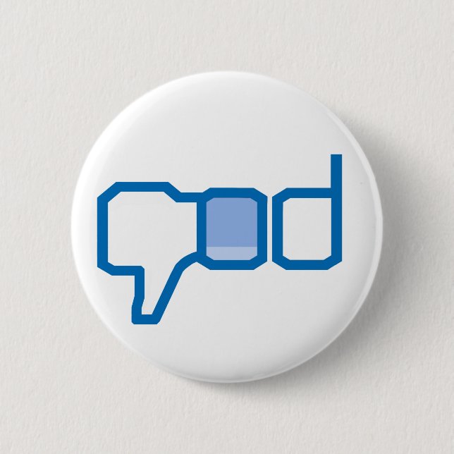 Chapa Redonda De 5 Cm ¡Dios y religión de la aversión! (Anverso)