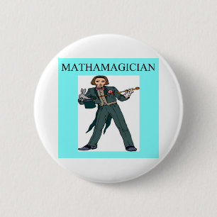 Chapa Redonda De 5 Cm diosa de la matemáticas del friki del chica