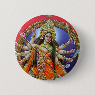 Chapa Redonda De 5 Cm Diosa Durga