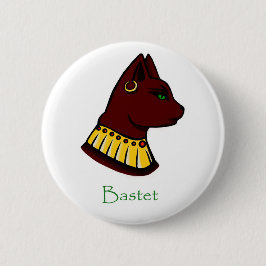 Chapa Redonda De 5 Cm Diosa egipcia - Bastet Badge