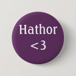 Chapa Redonda De 5 Cm Diosa egipcia - Tarjeta de amor Hathor
