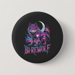 Chapa Redonda De 5 Cm Dire Wolf Birewolf Bisexual LGBT