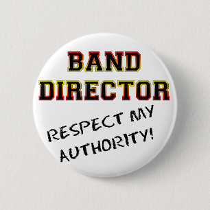 Chapa Redonda De 5 Cm Director de la banda