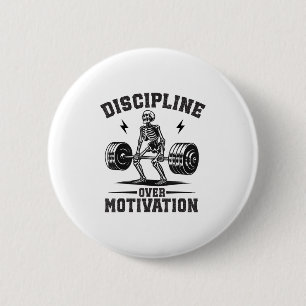 Chapa Redonda De 5 Cm Disciplina Sobre Motivación Entrenamiento Motivaci